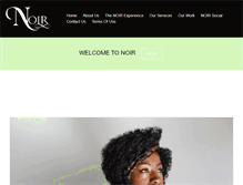 Tablet Screenshot of noirhairsalon.com